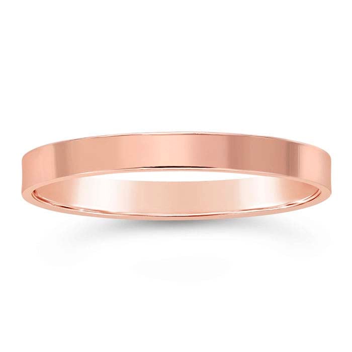 Rose Gold Filled Flat Wire Stackable Ring Riogrande