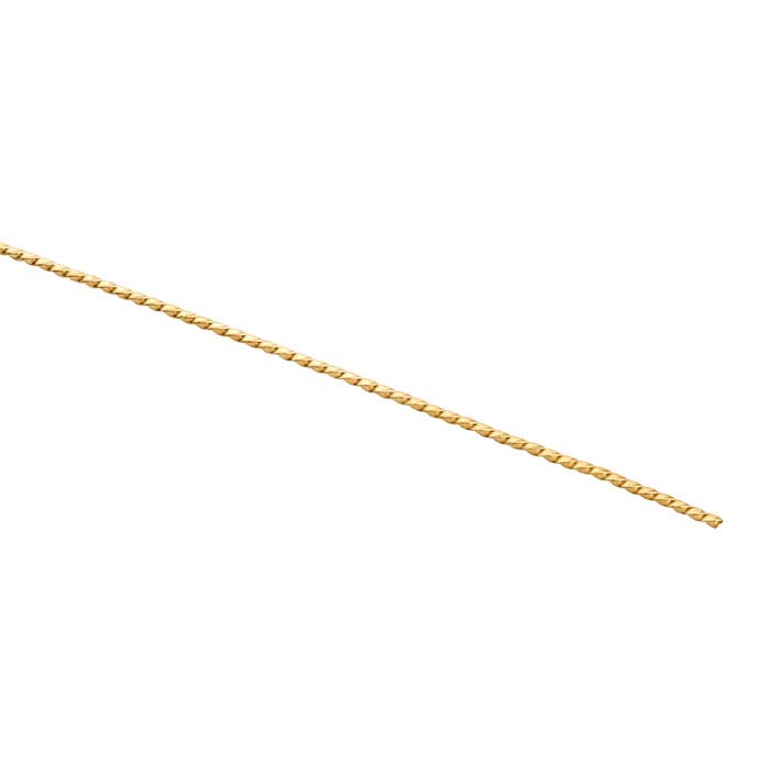 14/20 Gold-Filled Square Twist Wire, 20-Ga., 1/2-Hard - RioGrande