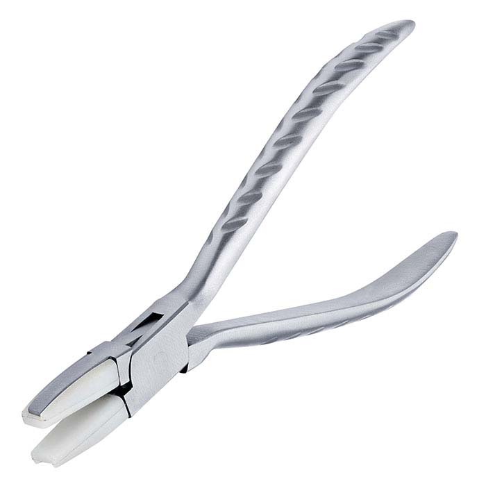 Del Rey Short Flat-Nose Pliers with Nylon Jaws