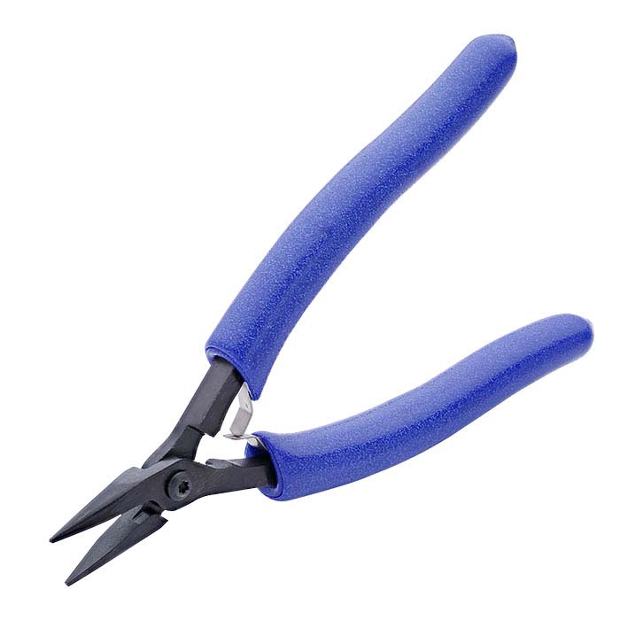 Genius Tools Chain Nose Pliers with Cutter w/soft handle, 11.9