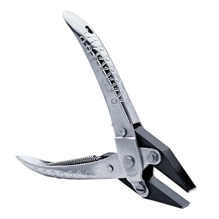Parallel Action Flat Nose Adjustable Pliers With Brass Inserts