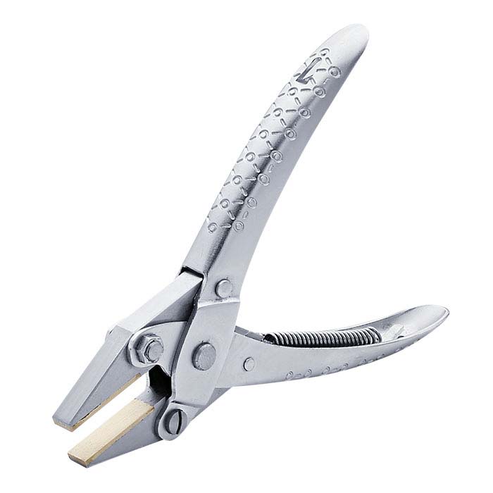 Parallel Action Flat Nose Smooth Jaw Pliers with Spring