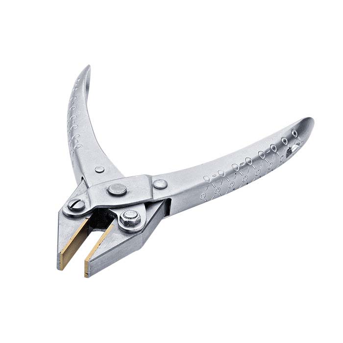 Brass Lined Flat Nose Smooth Jaw Parallel Pliers