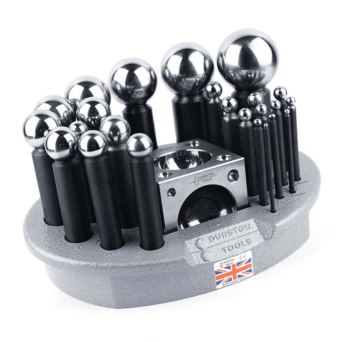 Buy 9 Piece Nylon and Steel Dapping Punch and Block Set Sizes 5mm 27mm  Online in India 