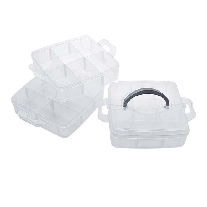 Plastic 5-Compartment Organizer Box