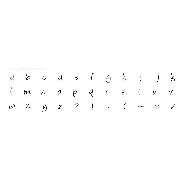 ImpressArt® Basic Bridgette Letter Stamps, Lowercase