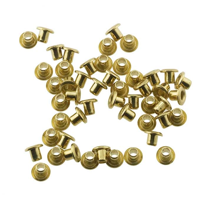 Brass Plated Eyelets 3/16 100 Pack 1286-11