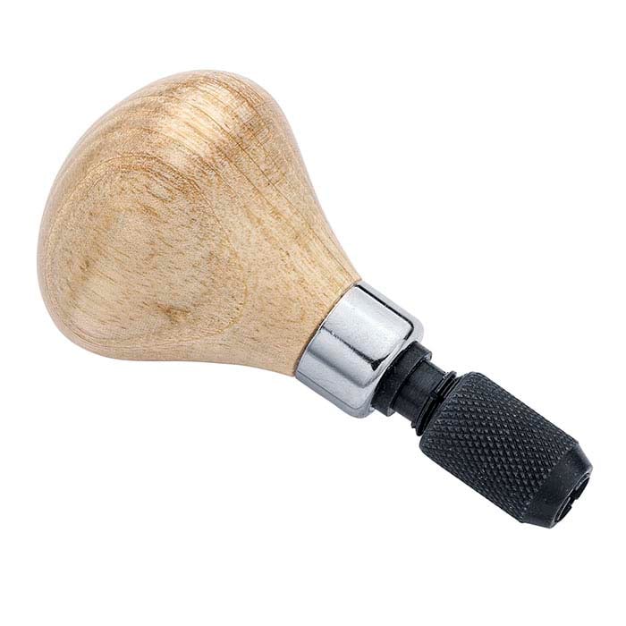 Wood Pear-Shaped Tool Handle with Chuck - RioGrande
