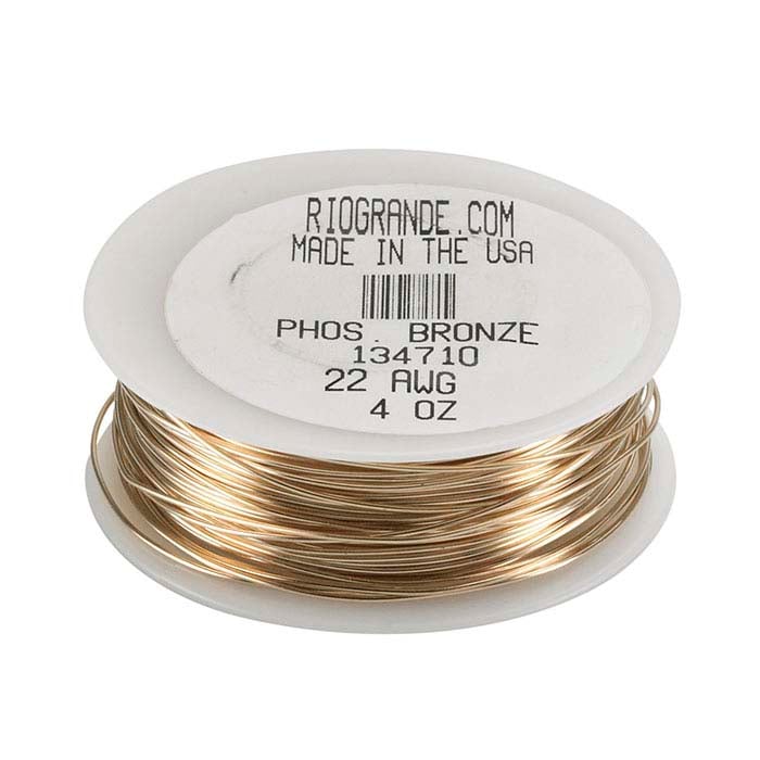 16 Ga Phosphor Bronze 1/4 Lb. Round Wire (Dead Soft) (16 Ga / 32 ft. /  Spool)