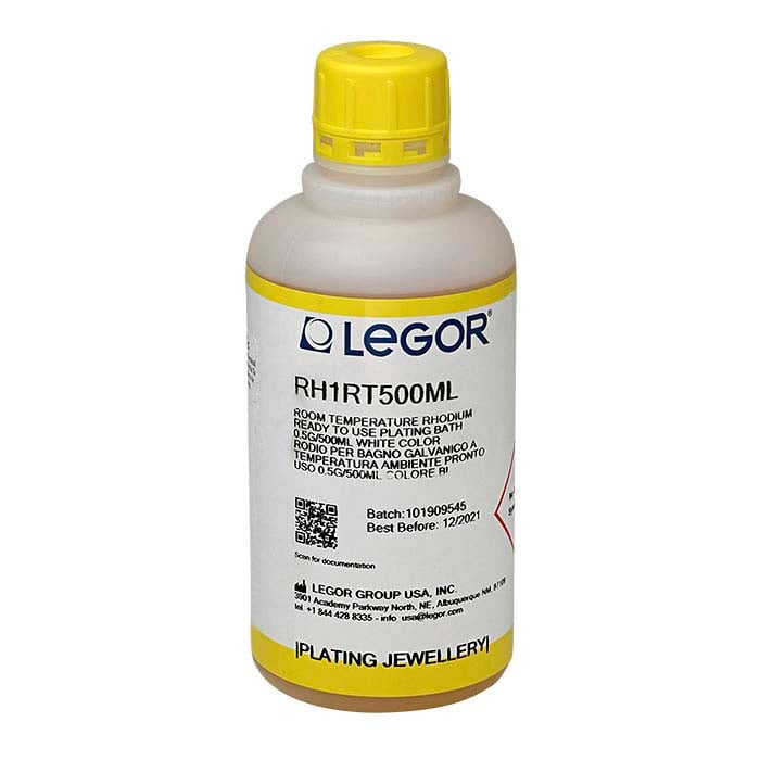 Legor® Super Bright White Room-Temperature Rhodium Plating