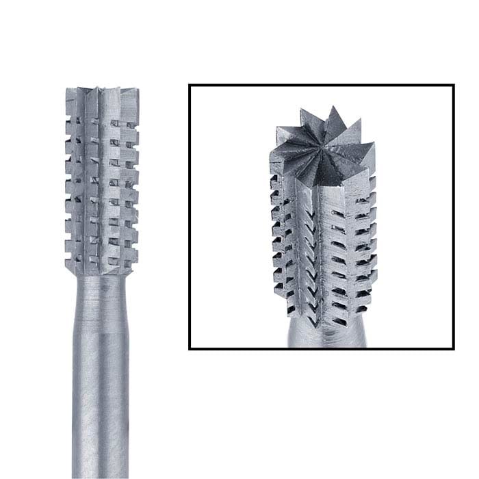 Busch® Tungsten Vanadium Cylinder Cross-Cut Burs - RioGrande