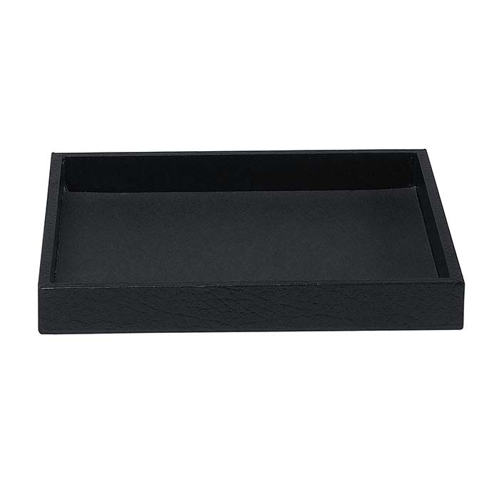 Black Textured-Paper Half-Size Tray - RioGrande