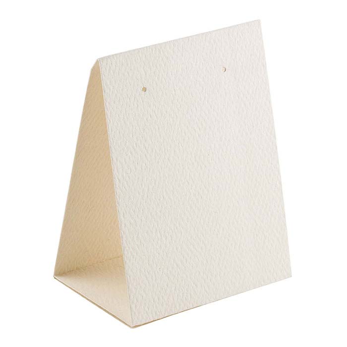 Earring Cards 2x3 White Embossed Retail Display Jewelry Cards Sold