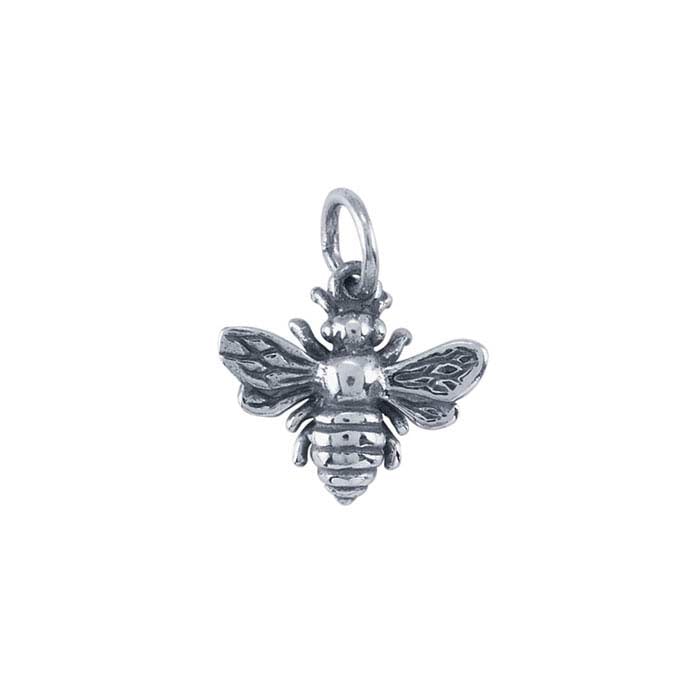 Sterling Silver Bee Charm - Small