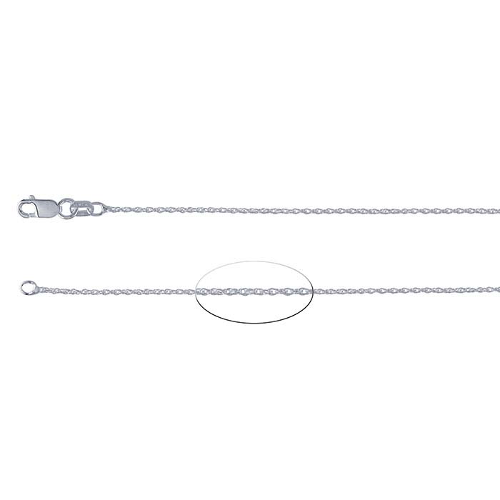 Thin double rope chain necklace sterling 1mm