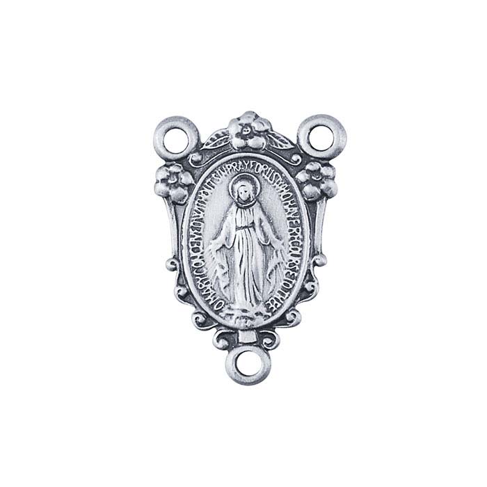 Miraculous Medal Rosary Centerpiece