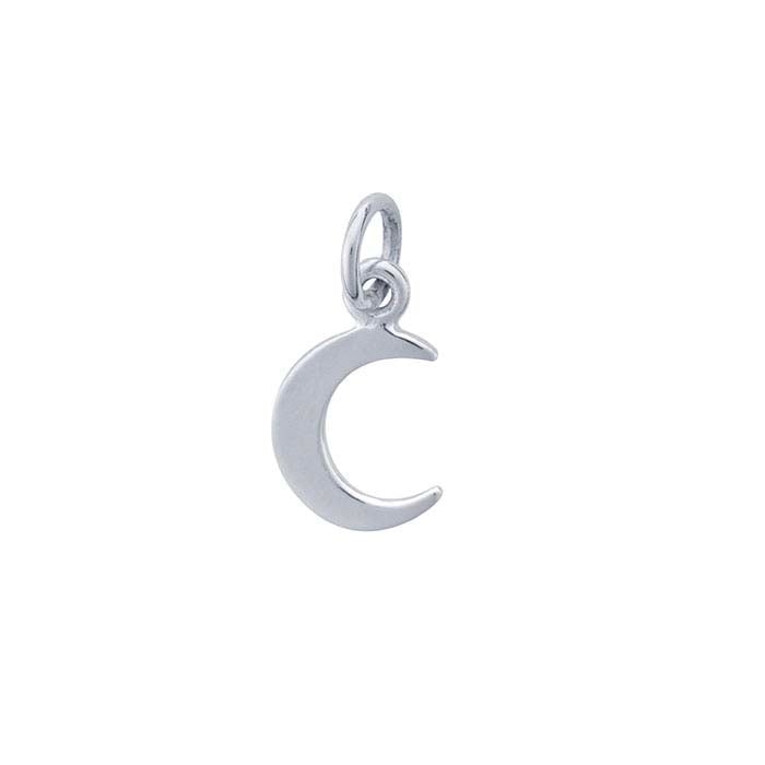 Sterling Silver Crescent Moon Charm - RioGrande