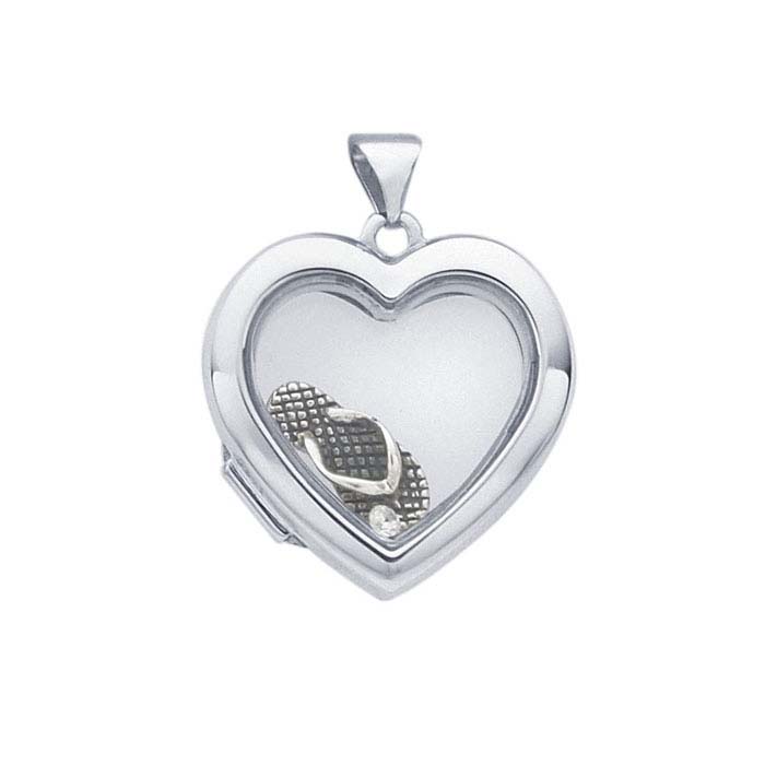 Sterling Silver Heart Locket Pendant - RioGrande