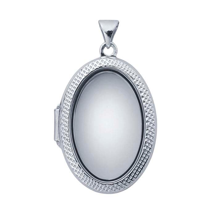 oval glass locket