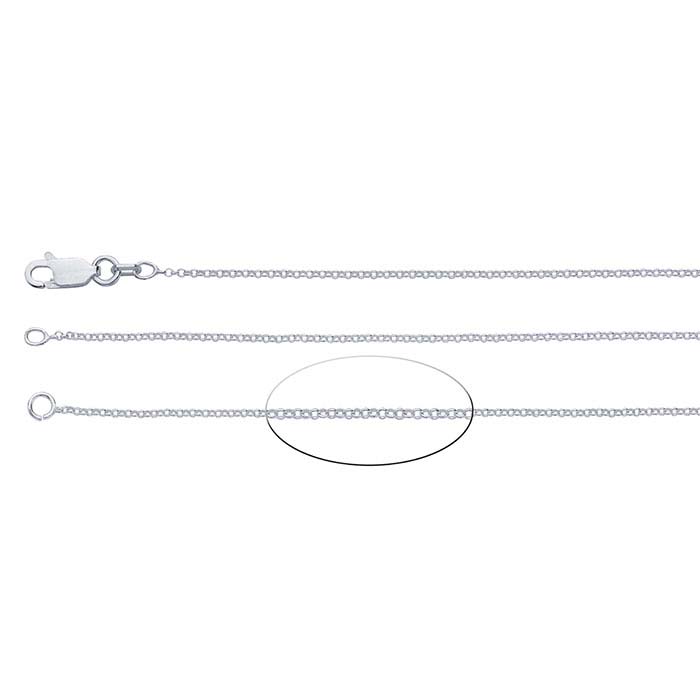 Sterling Silver Round Rolo Chain - RioGrande