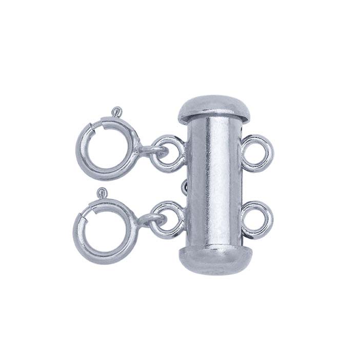 Sterling Silver Layering Clasp by Megu's Attic 2 Rings