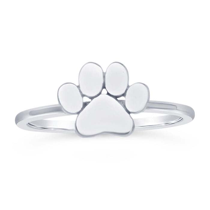 Sterling Silver Paw Print Ring - RioGrande