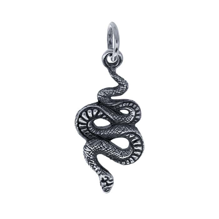 Sterling Silver Snake Charm - RioGrande