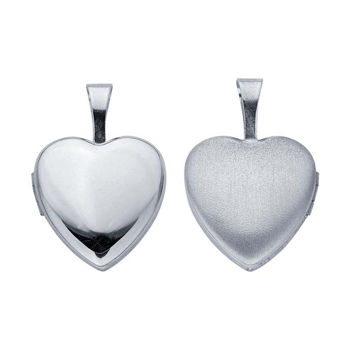 Sterling Silver Heart Locket Pendant - RioGrande