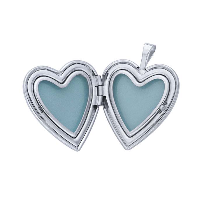 Sterling Silver Heart Locket Pendant - RioGrande