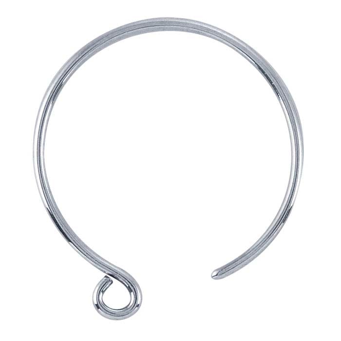 Sterling Silver Hoop Ear Wire with Outside Loop - RioGrande