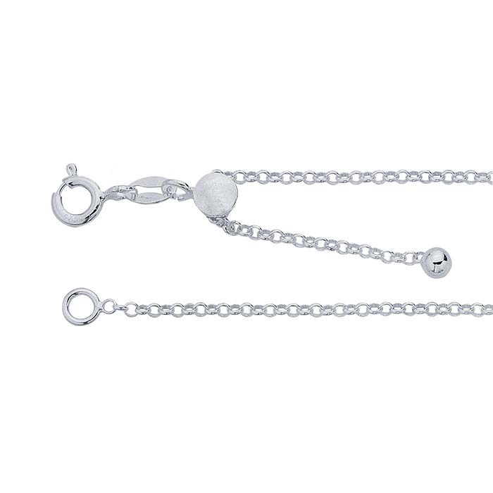 Sterling Silver Round Rolo Chain - RioGrande