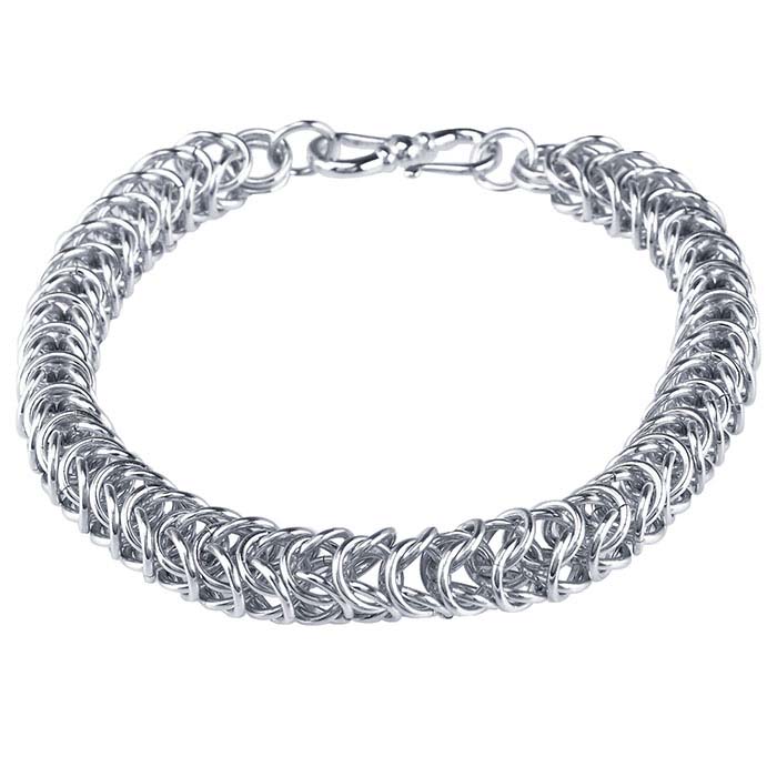 Sterling Silver Triple Chain Chain Mail Bracelet Kit - RioGrande