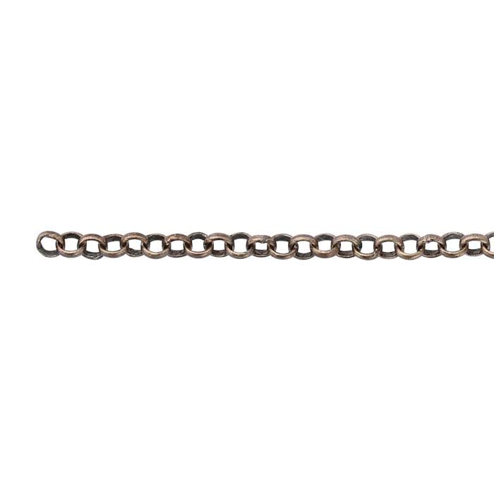 oxidized brass chain