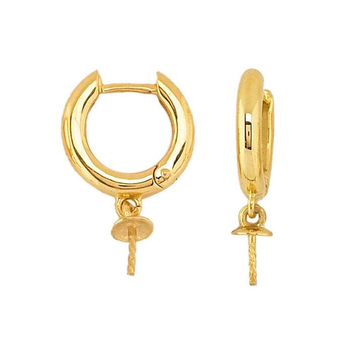 Kids Girls Child Baby Micron Gold plated Tiny Small Hoop Sleeper Earrings |  eBay