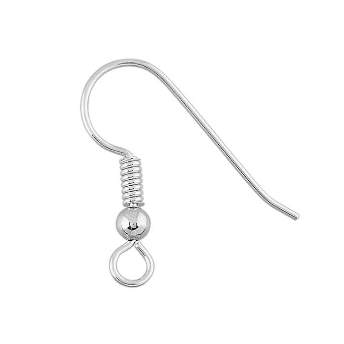 7mm SILVER Surgical Stainless Large Loop 7mm Earring Wires