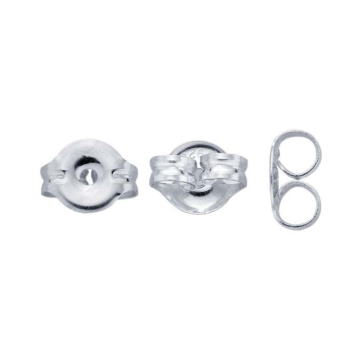 Sterling Silver 925 Ear Nuts Stopper 6mm Disc Earring Backs - China Earrings  Backs and Earring Back Stoppers price