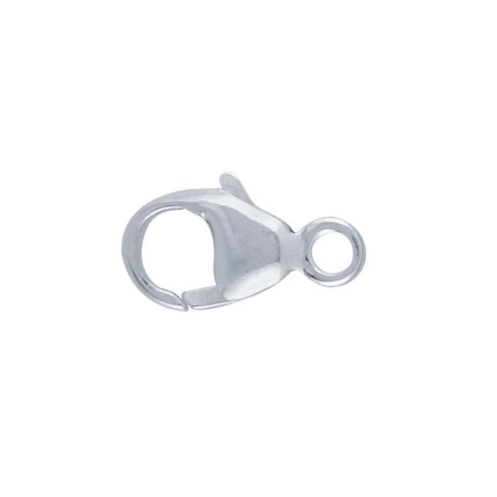 Silvertoned lobster clasp, 15 mm - The Queen Ring