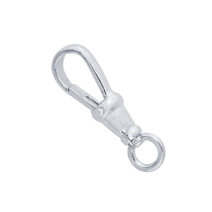 SW303-44mm Silver Swivel Lanyard Clasp with Trigger (1-Pc)