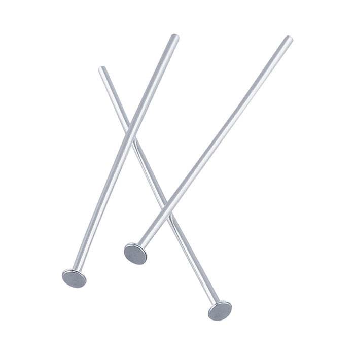 Online supplies 925 sterling silver flat head pins for jewelry