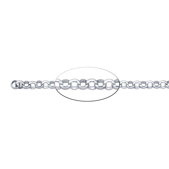 Sterling Silver Round Rolo Chain - RioGrande