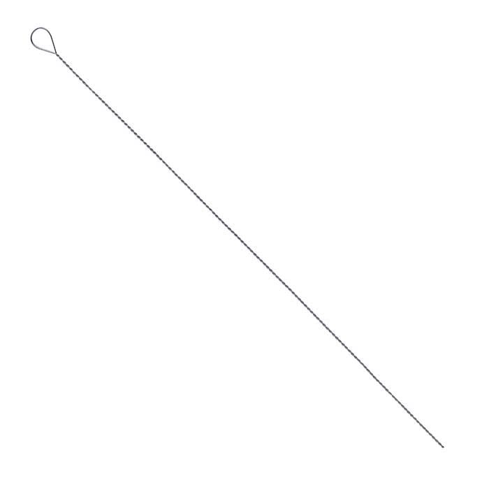 Iron Beading Needle, with Hook and Hole, For Buddha 3-Hole Guru Beads, Bead  Threader, Platinum, 17.2x0.09cm, Hole: 4mm