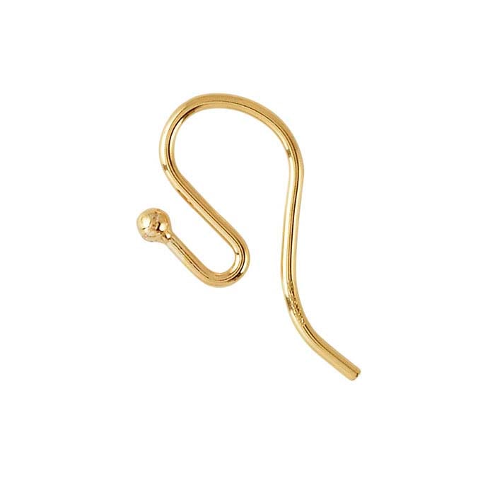 14/20 Yellow Gold-Filled Ear Wires with Ball - RioGrande