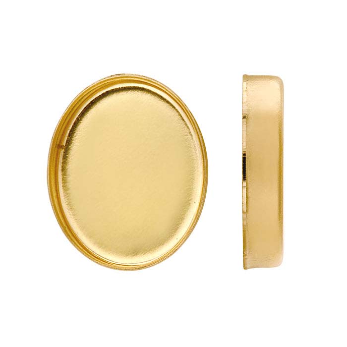 Gold filled hot sale bezel cups