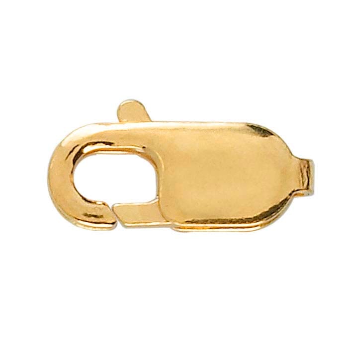 14k Yellow Gold Oval Cast Fancy Lobster Clasp – Bengjo