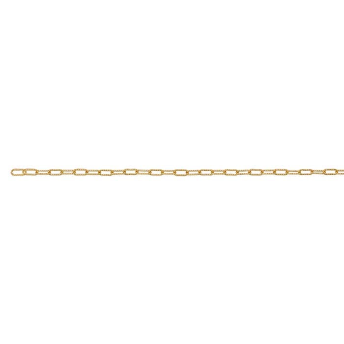 14/20 Yellow Gold-Filled 2.5mm Patterned Cable Chain - RioGrande