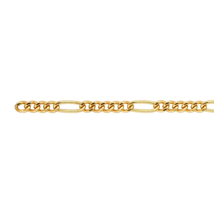 14/20 Yellow Gold-Filled Figaro Chain - RioGrande