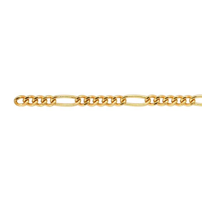 14/20 Yellow Gold-Filled Figaro Chain