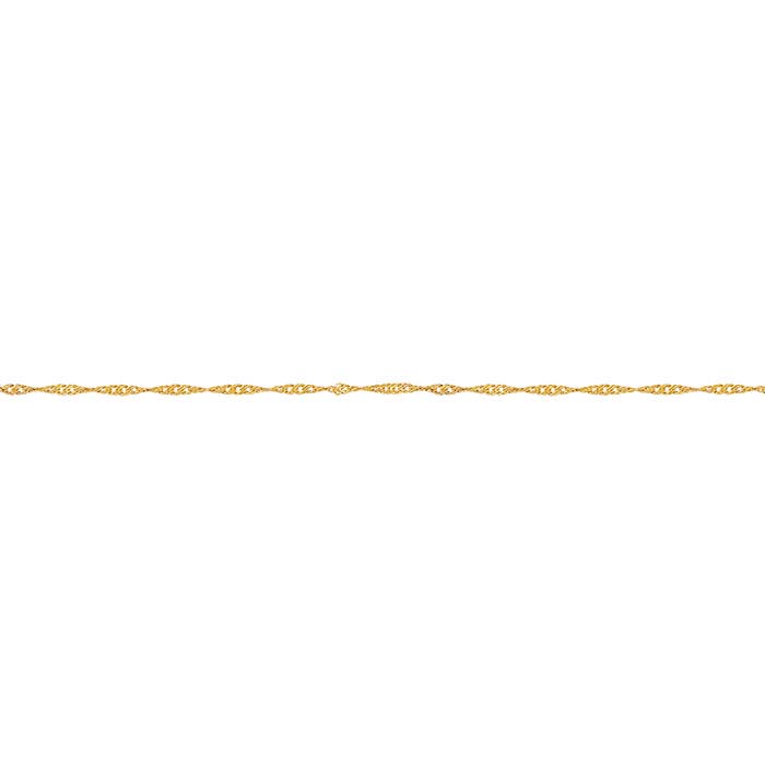 14/20 Yellow Gold-Filled .9mm Singapore Chains - RioGrande