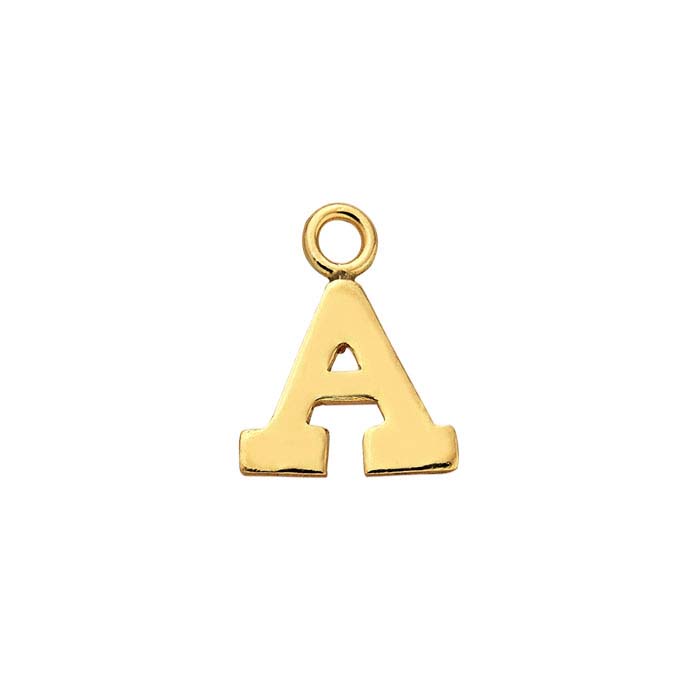 PH PandaHall 14K Gold Alphabet Letter Beads 26 AZ Letter Charms  Long-lasting Capital Letter Beads Brass Initial Charms Pendants for Cup  Christmas New