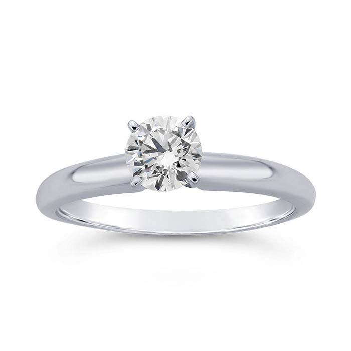 14K White Gold Lab-Grown Diamond-Set Ring - RioGrande